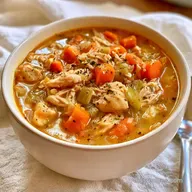 Instant Pot Chicken Vegetable Soup for 4