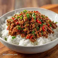 Korean Ground Beef Bowl with Gochujang
