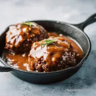 Salisbury Steak with Brown Gravy: Tender