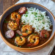 Shrimp and Sausage Gumbo for 8 Servings