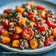 Sweet Potato Skillet with Ground Beef