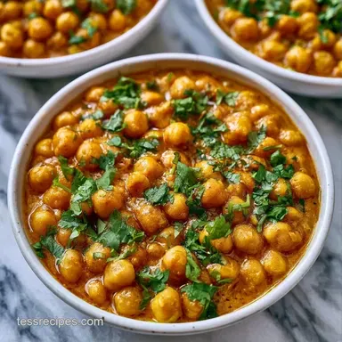 Creamy Coconut Chickpea Curry in 15 Min Recipe Card
