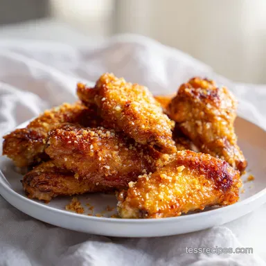 Air Fryer Wings: Garlic Parmesan