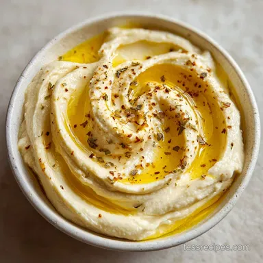 Creamy Garlic Hummus in 10 Minutes: Mediterranean Style Recipe Card