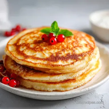 Flourless Cottage Cheese Pancakes in 15 Minutes: Silky and Baked