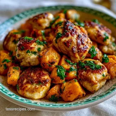 Healthy Sweet Potato Recipe with Chicken Recipe Card