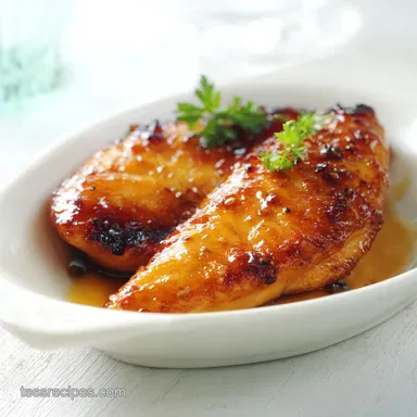 Honey Garlic Chicken Breast in 20 Mins Recipe Card