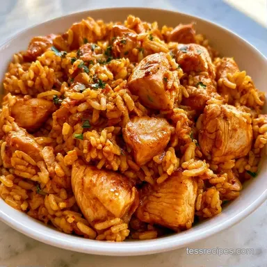Chicken and Rice in 30 Minutes Recipe Card