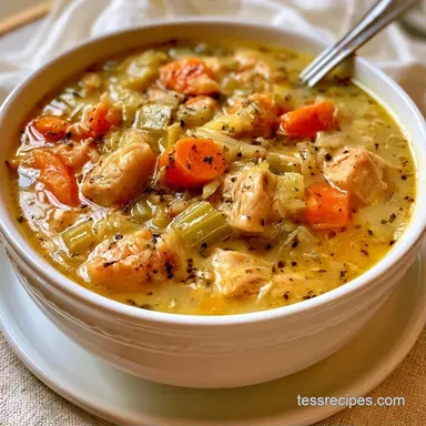 Instant Pot Chicken Vegetable Soup for 4 Recipe Card