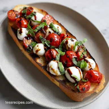 Mozzarella Bruschetta in 10 Minutes