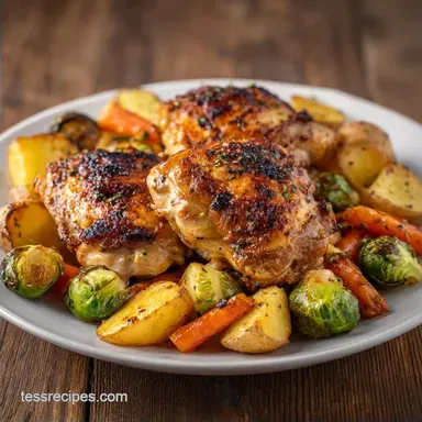 One Pan Roasted Dinner with Chicken