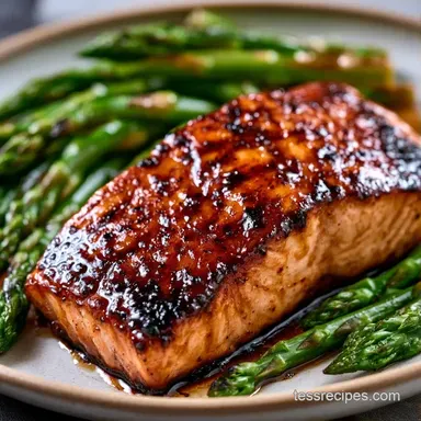 Honey Garlic Salmon in 17 Minutes Recipe Card