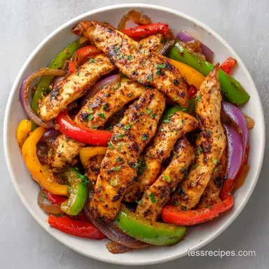 Chicken Fajitas in 30 Minutes: Roasted Recipe Card
