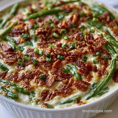 Southern Green Bean Casserole with Bacon