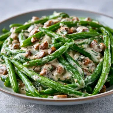 Vegan Green Bean Casserole in 50 Minutes Recipe Card