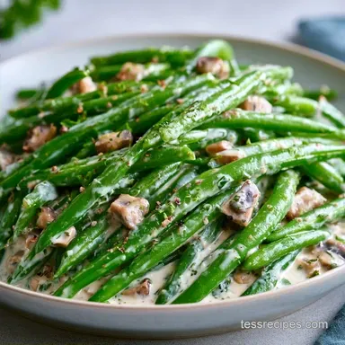 Vegan Green Bean Casserole in 50 Minutes