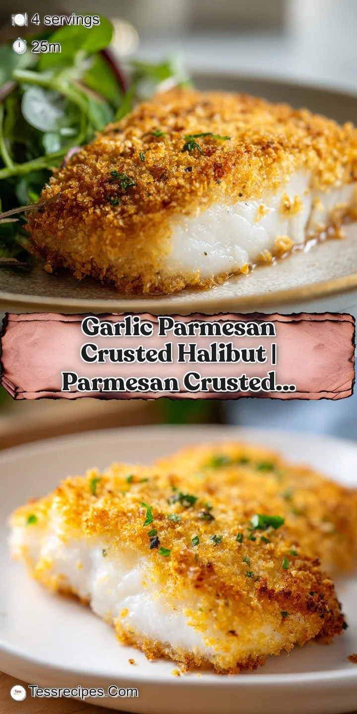 Extreme close-up of a crispy, buttery parmesan crust on a flaky white fish fillet with melted cheese and herb garnish.