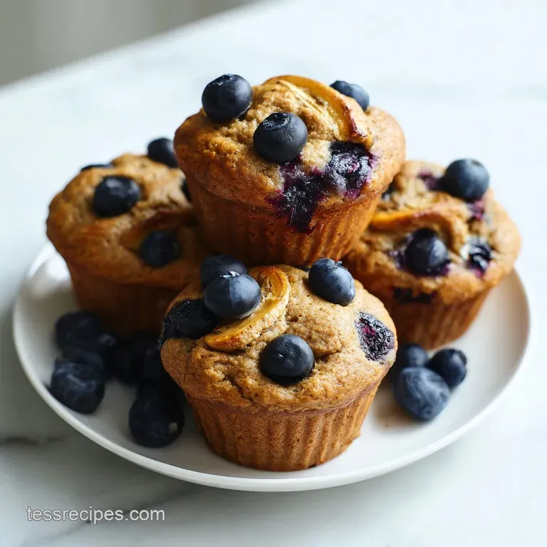 Banana Blueberry Muffins: Healthy and Velvety