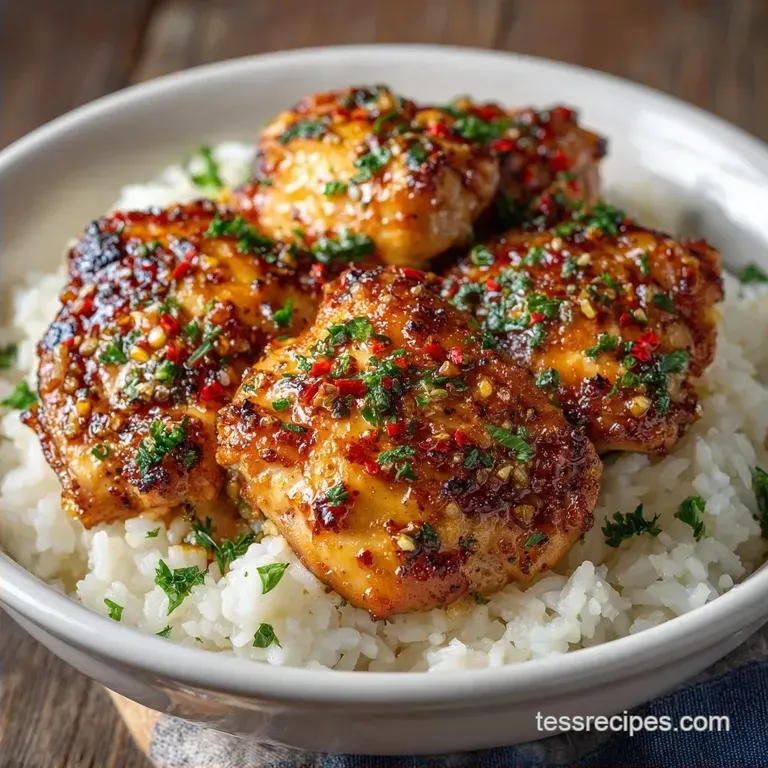 One-Pot Creamy Garlic Chicken and Rice