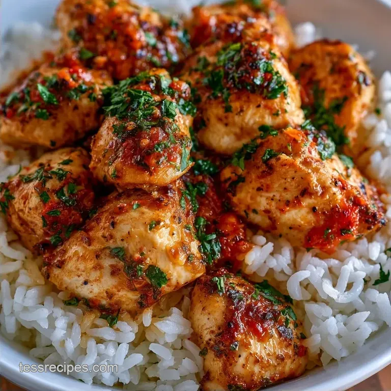 Creamy Garlic Chicken & Rice: Cheap Weeknight Dinner
