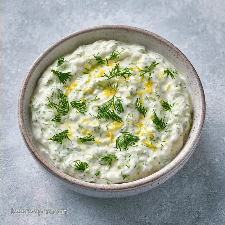 Creamy Salmon Patty Sauce with Lemon