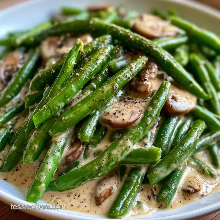Easy Green Bean Casserole with Creamy Sauce