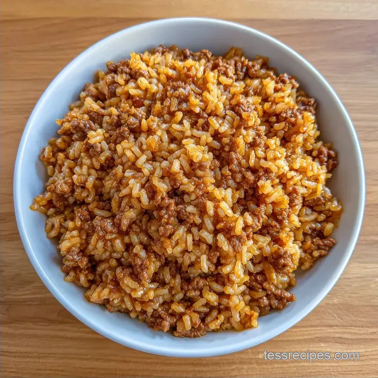 Ground Beef Rice Skillet: Savory and Hearty