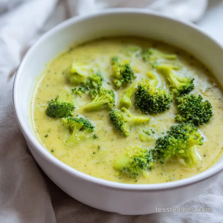 Heart Healthy Broccoli Cheddar Delight Soup