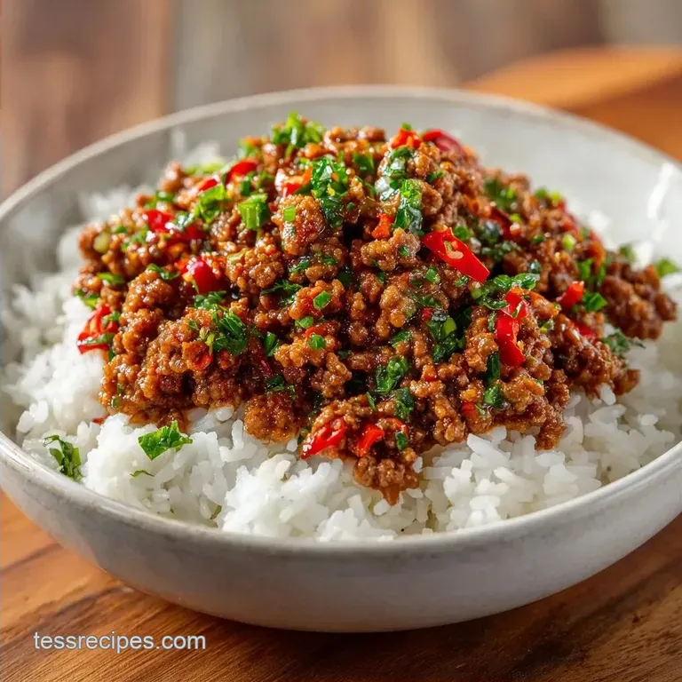 Korean Ground Beef Bowl: Easy and Healthy