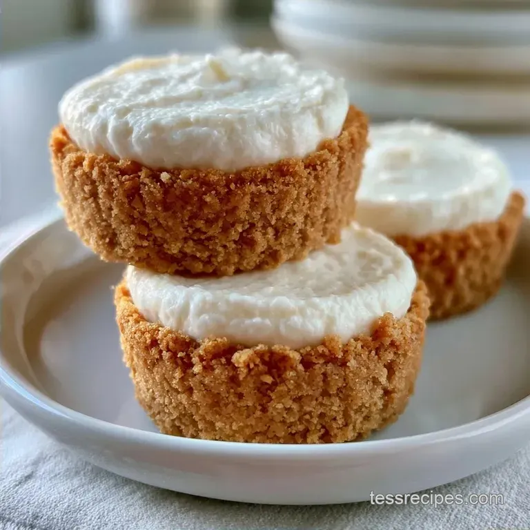 Mini Cheesecakes Bites with Graham Cracker Crust