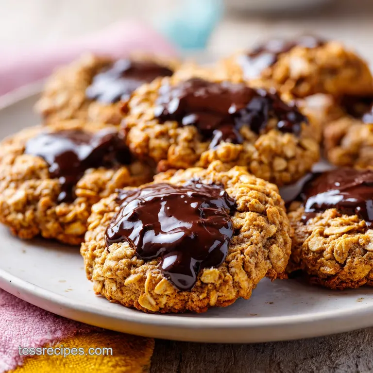 A stack of chewy cookies on a white ceramic plate paired with a glass of cold milk and a dusting of sea salt
