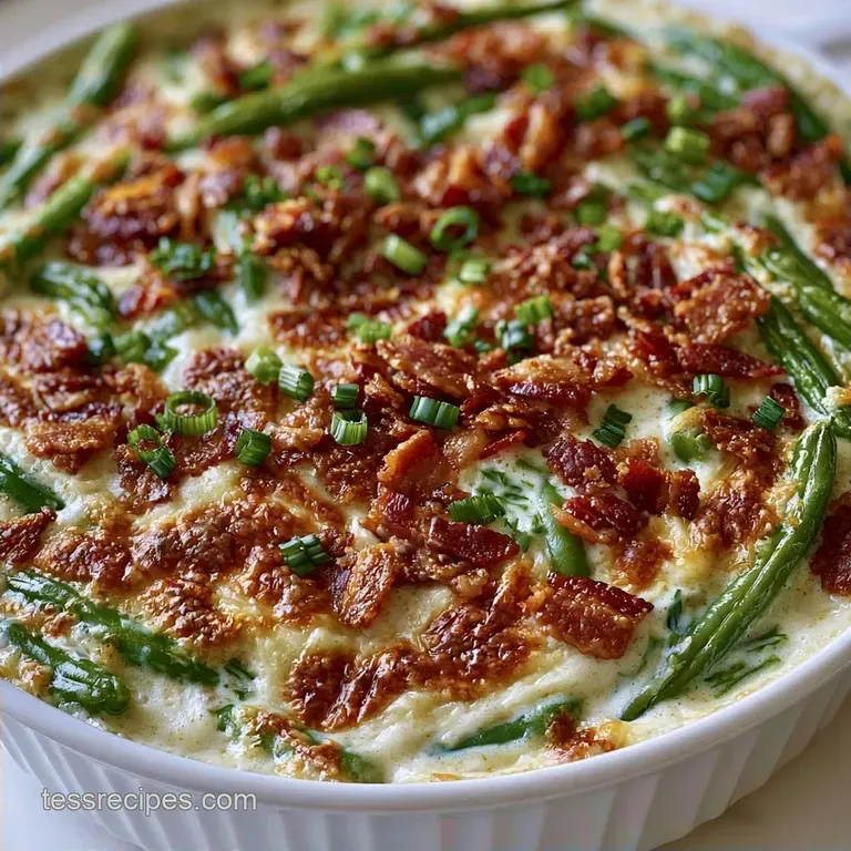 Southern Green Bean Casserole with Bacon