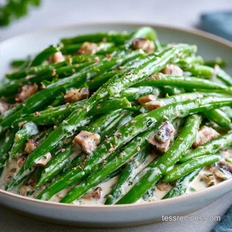 Creamy Vegan Green Bean Casserole