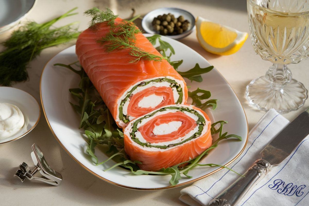 Chatelaine smoked salmon roll, smoked salmon rolls, Chatelaine salmon recipe, easy smoked salmon roll, salmon appetizer recipes