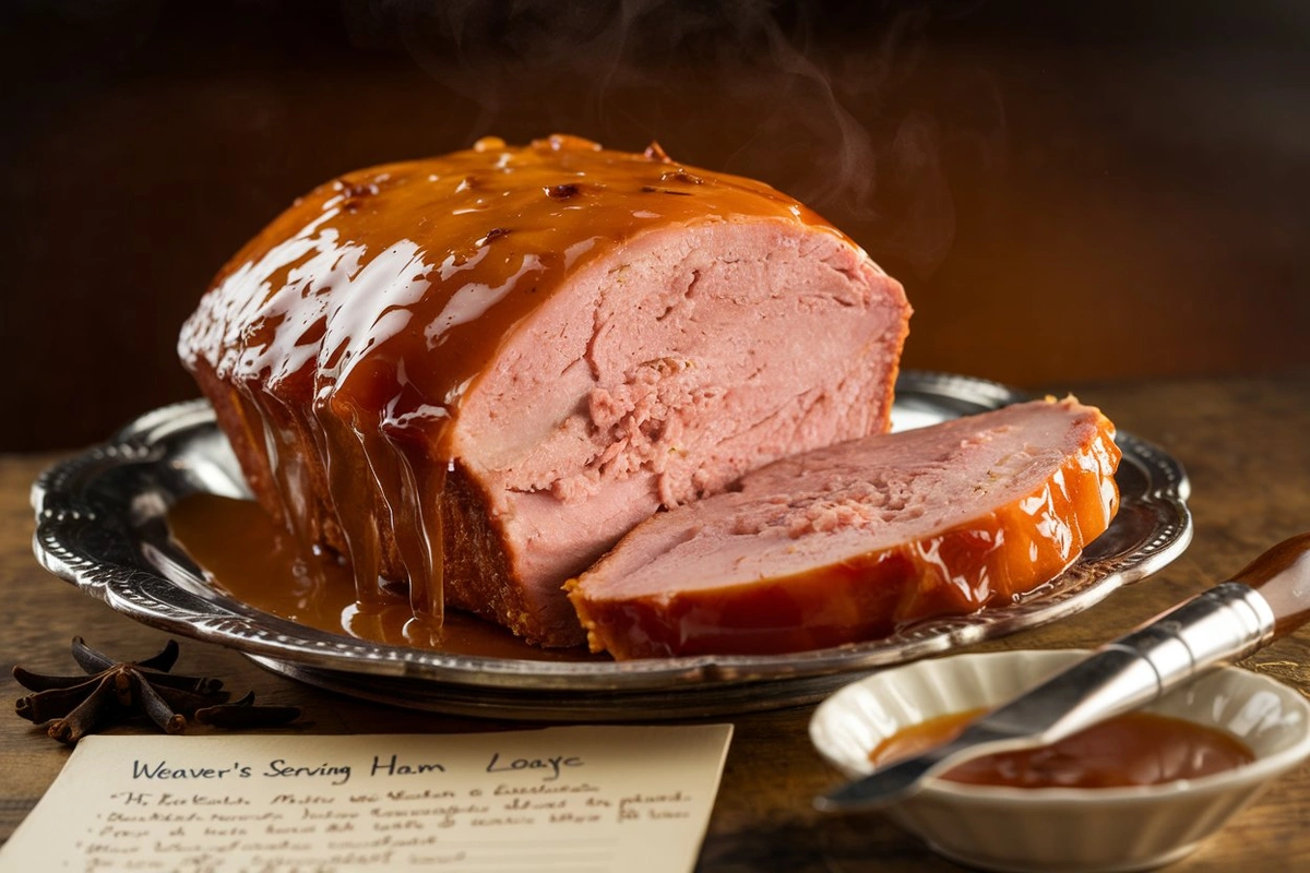 Weaver’s ham loaf glaze recipe, Ham loaf glaze, ham loaf recipe, easy ham loaf glaze, weaver’s ham recipe, homemade ham loaf glaze recipe