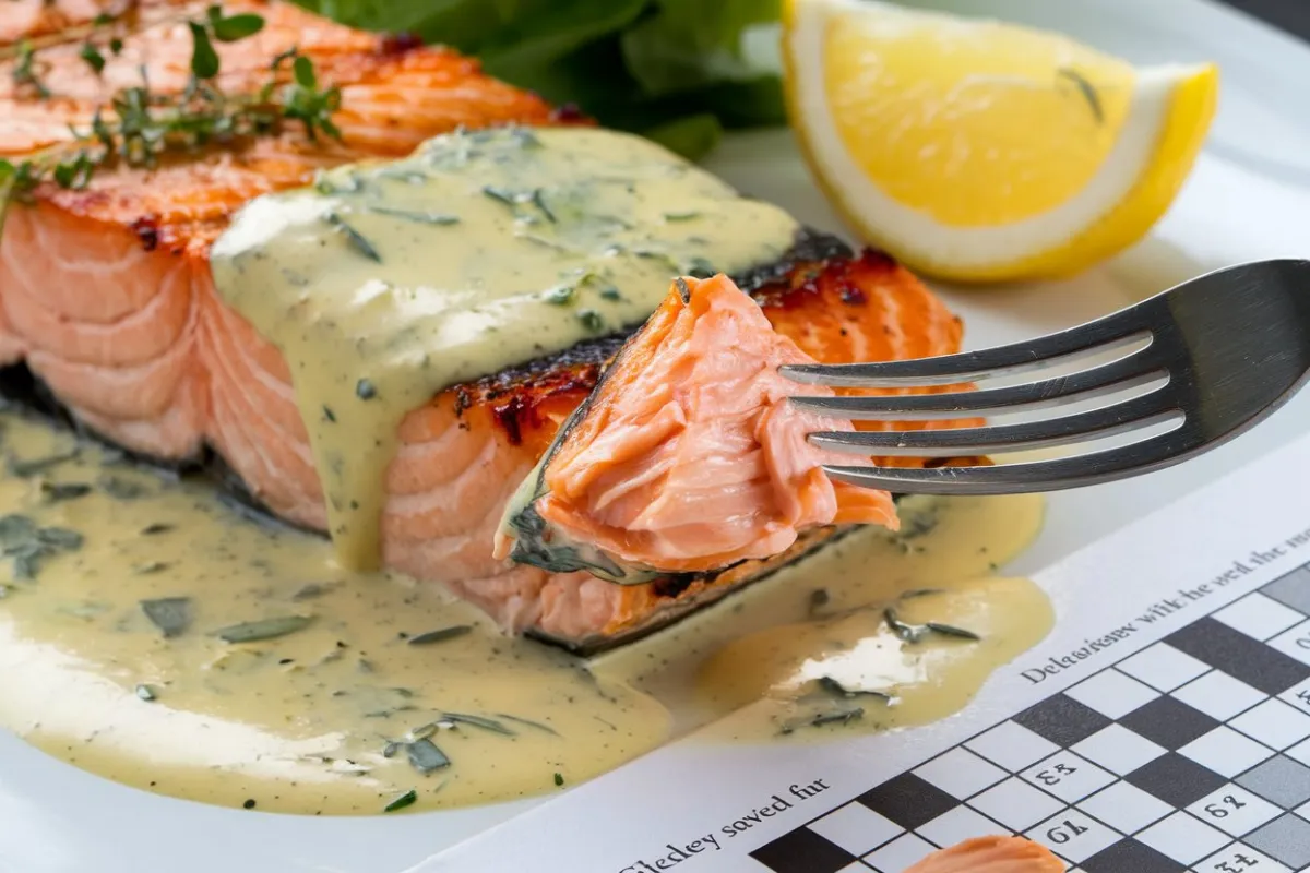 garlicky sauce served with salmon crossword clue, garlic sauce for salmon crossword, Aioli crossword clue, crossword clue garlic sauce with fish, garlicky sauce with seafood