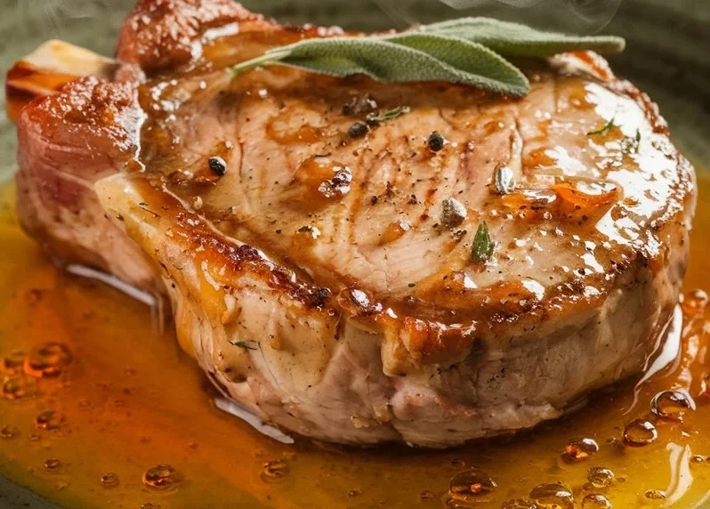 porkchop recipe with applejack, pork chops with applejack, applejack pork chop recipe, whiskey glazed porkchop recipe, applejack pork recipes, pork and applejack