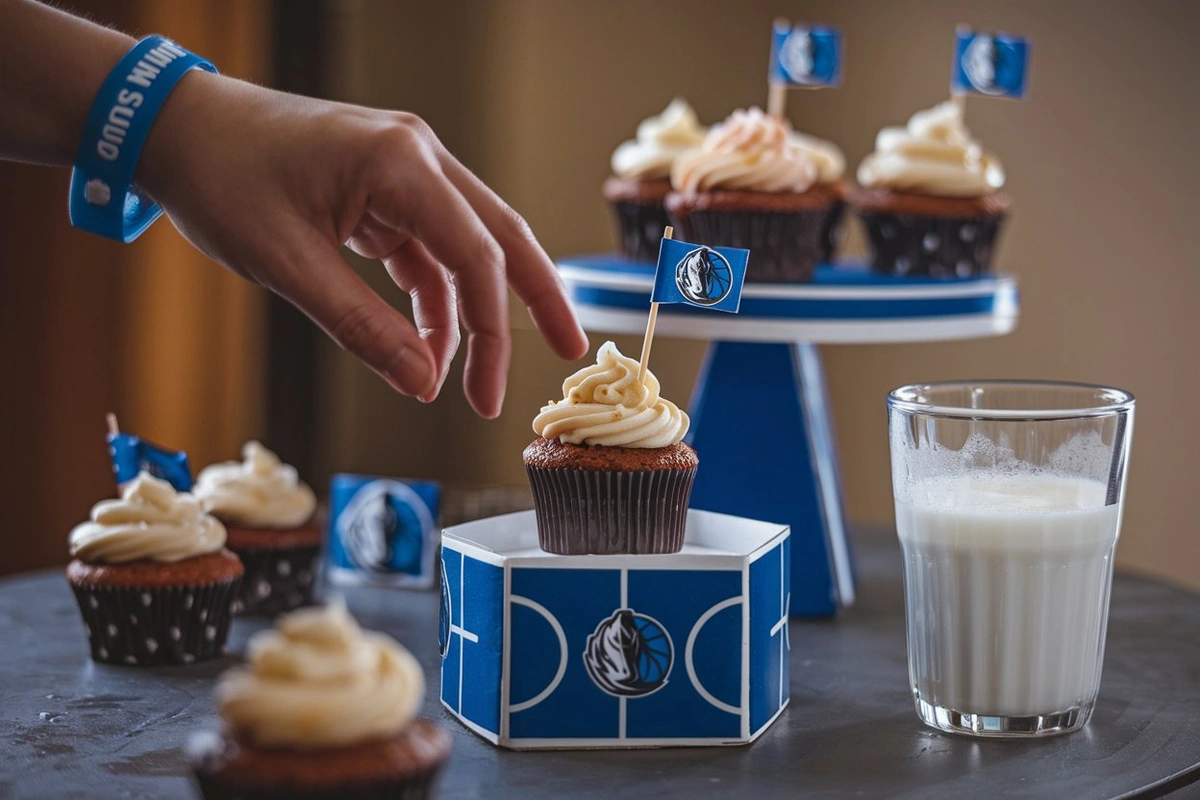 mavs cupcakes recipe, dallas mavericks cupcakes, mavericks themed cupcakes, game day cupcakes, nba cupcakes, sports cupcakes