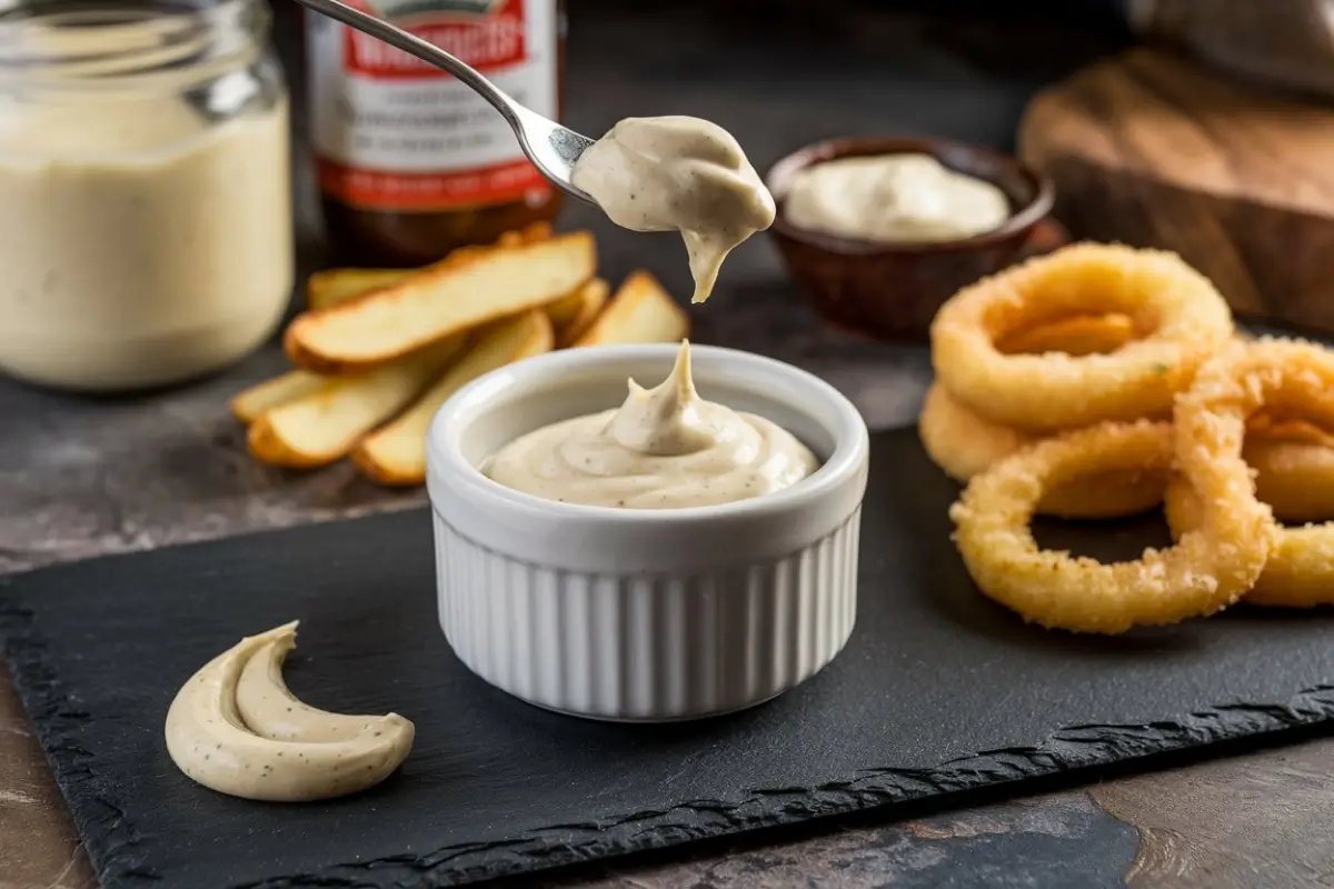 Emeril's horseradish and mayo dipping sauce, creamy horseradish mayo sauce, Emeril dipping sauce, mayo and horseradish recipe, horseradish mayo dip, horseradish sauce for seafood