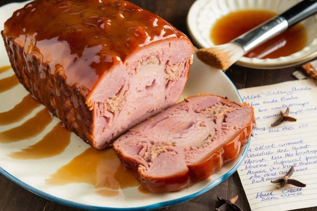 Weaver’s ham loaf glaze recipe, Ham loaf glaze, ham loaf recipe, easy ham loaf glaze, weaver’s ham recipe, homemade ham loaf glaze recipe