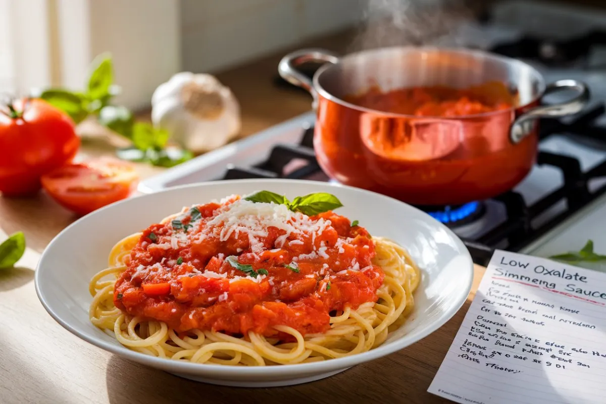 how to make low oxalate spaghetti sauce, low oxalate pasta sauce, low oxalate tomato sauce, oxalate-free spaghetti sauce, low oxalate sauce recipe, oxalate-friendly spaghetti sauce